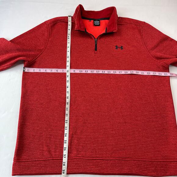 Under Armour Storm Golf 1/4 zip orange Pullover Sweatshirt Men's Size XXL - Picture 5 of 7